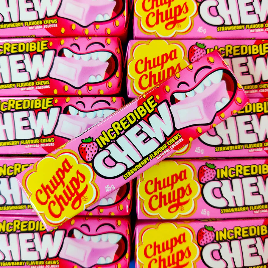 Chupa Chups Incredible Chew - Strawberry, Cola, Grape