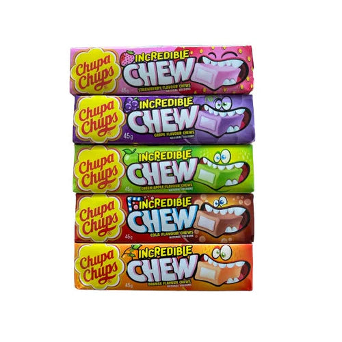Chupa Chups Incredible Chew - Strawberry, Cola, Grape